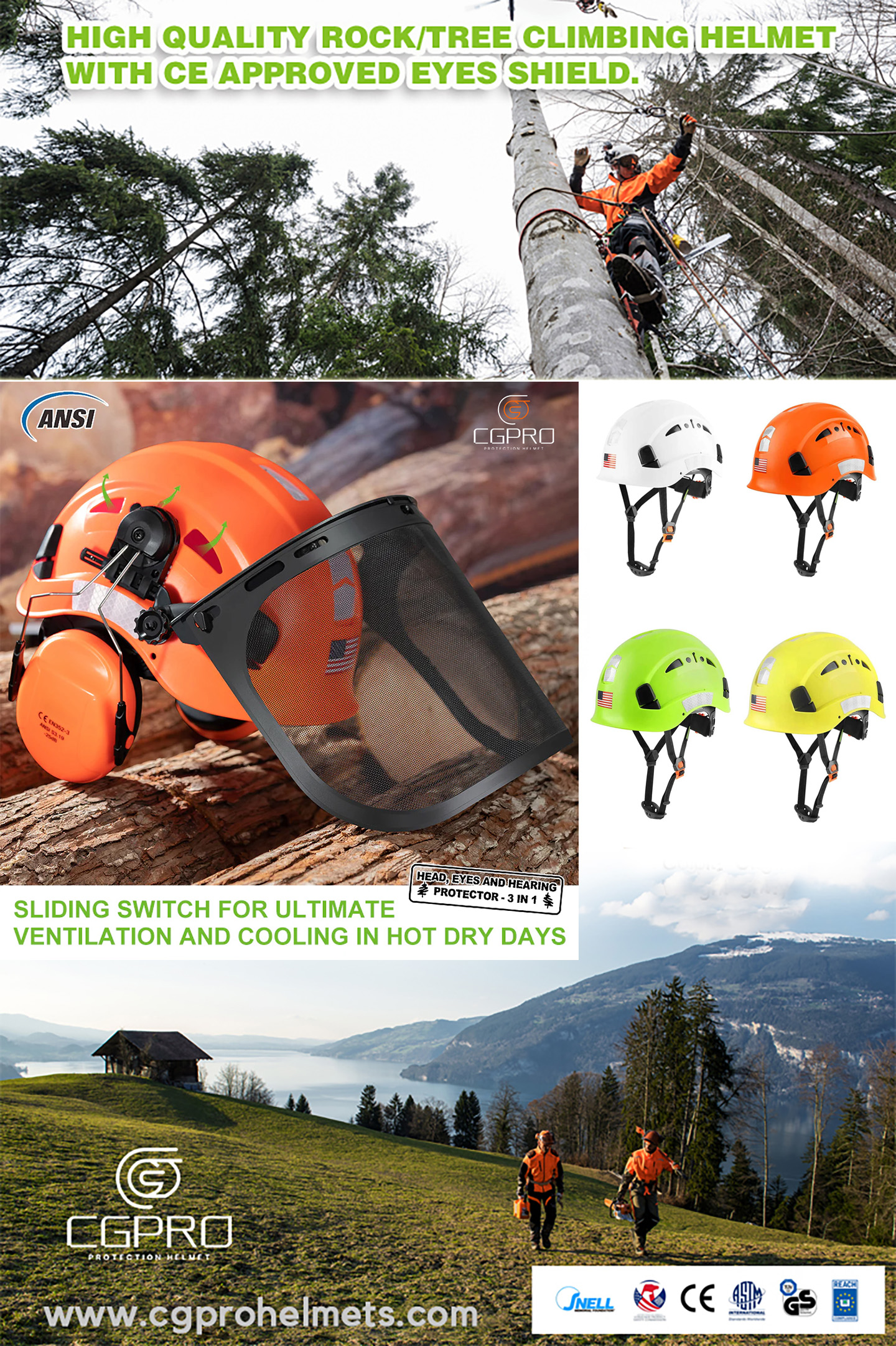 Conquer the Peaks, Start from the Top – Your Rock Climbing Journey, Protected by This Professional Climbing Helmet