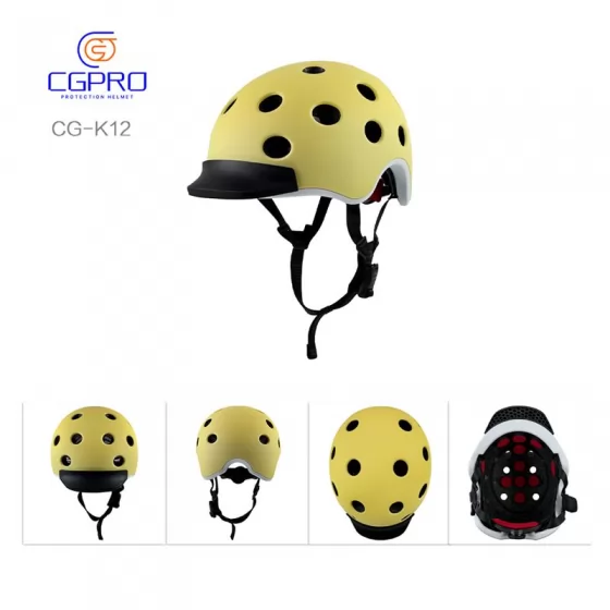 Professional Exporter Child Bicycle Helmet Kids Bike Skateboard Safety Helmets with Silicone Brim