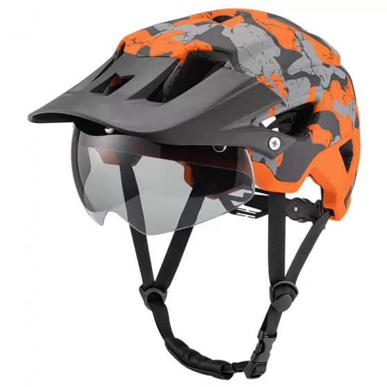 CE&Cpsc Certificated Mountain Bike Helmet MTB with Magnetic PC Goggle