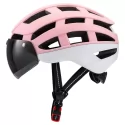 Road Bike Helmet Sport Safe Helmet Bicycle Helmet with LED Light&Magnetic Goggle