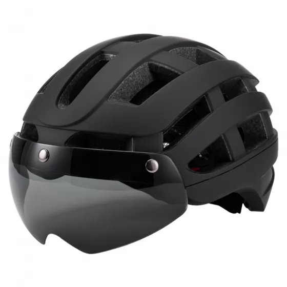 Road Bike Helmet Sport Safe Helmet Bicycle Helmet with LED Light&Magnetic Goggle