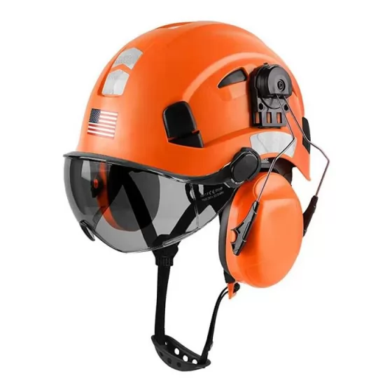 Vented standard safety helmet construction industrial abs safety helmet with CE ANSI