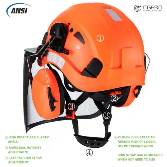 Vented standard safety helmet construction industrial abs safety helmet with CE ANSI