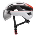 Outdoor Sports Bicycle Helmet with Rear LED Lights Magnetic Goggles Bike Riding Helmet