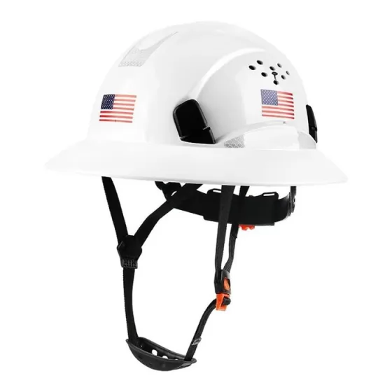 Construction hard hat MSA Full Brim Safety Helmet with ANSI