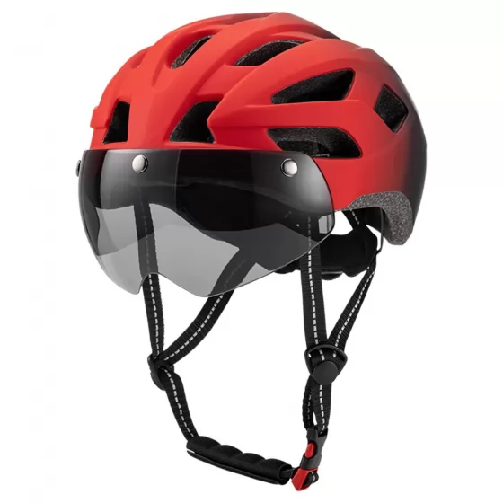 China Manufacture CE Cpsc Certified Road Riding Bike Helmet Bicycle with Magnetic Goggle