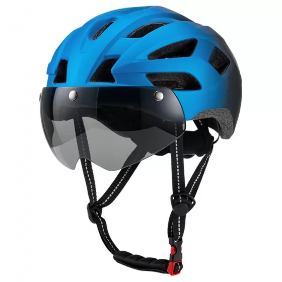 China Manufacture CE Cpsc Certified Road Riding Bike Helmet Bicycle with Magnetic Goggle