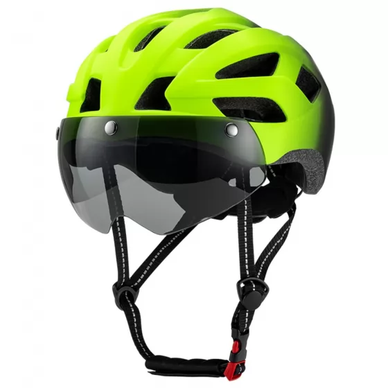 China Manufacture CE Cpsc Certified Road Riding Bike Helmet Bicycle with Magnetic Goggle