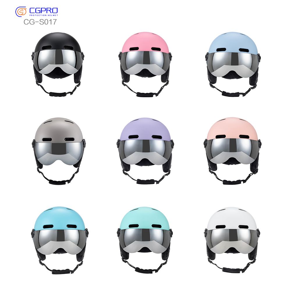 Factory Hot Selling OEM Helmet Ice Skating Snowboard Ski Helmet with Glasses with Goggles