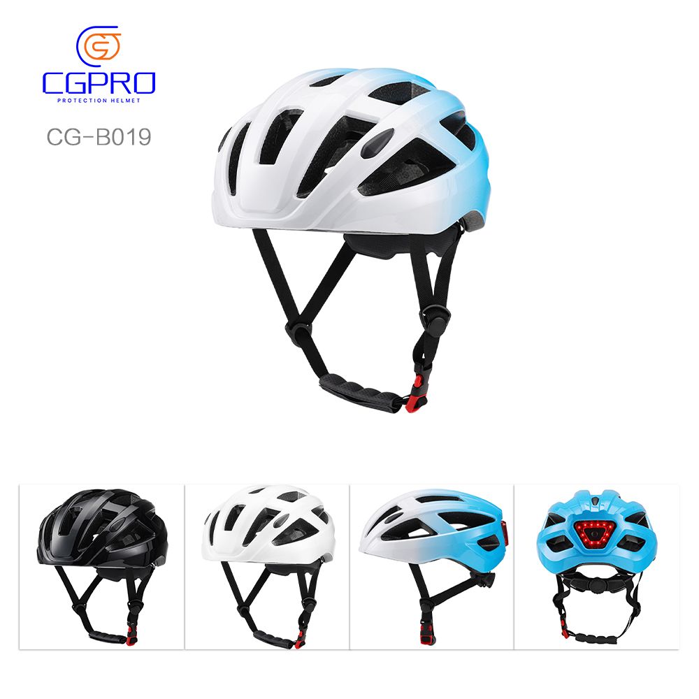 Night Riding Helmet Bicycle Safety Helmet Riding Visibility Gear with LED Light