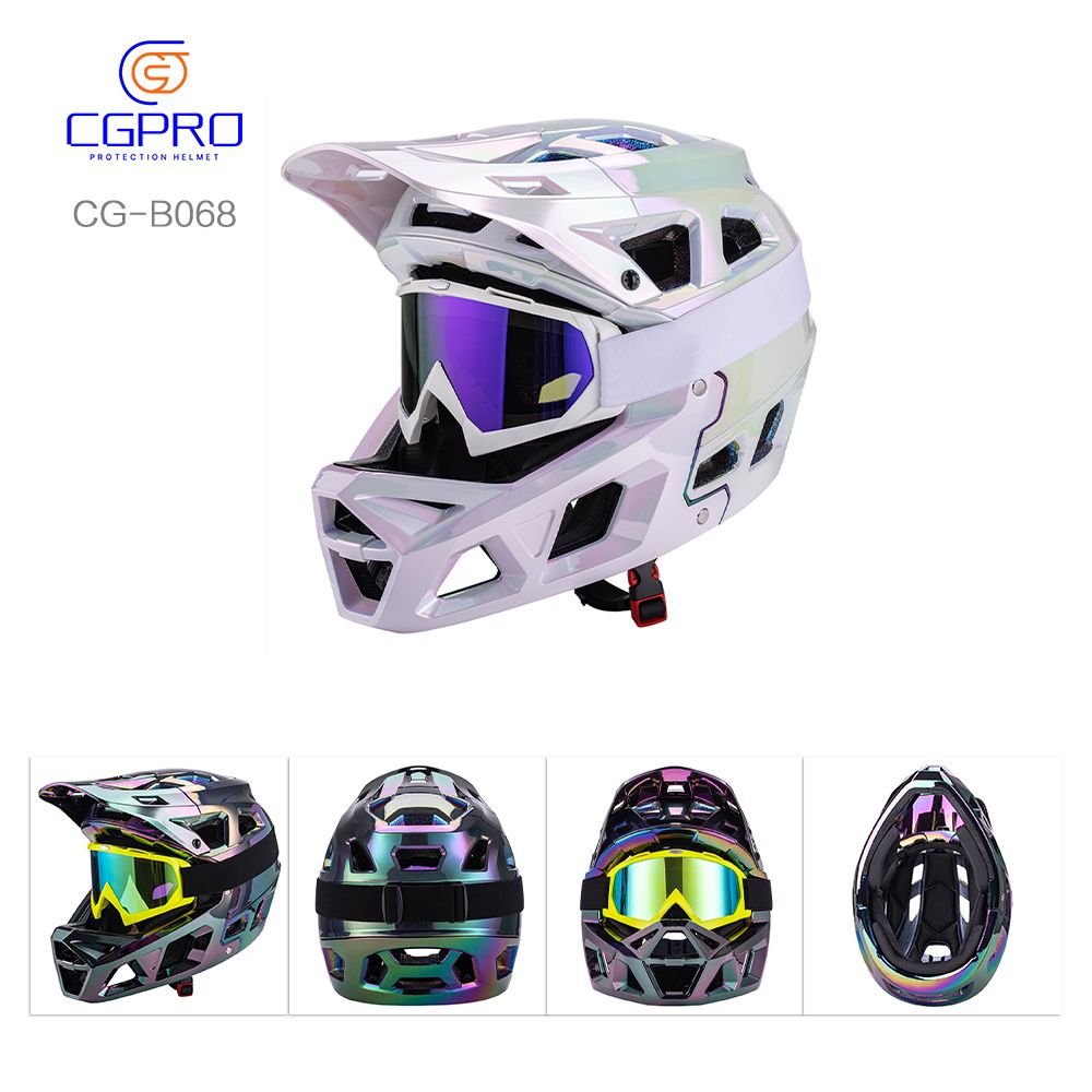 Riding Protective Electroplate Motorbike Helmet off-Road Motorcycle Half Face Motorcycle Helmet