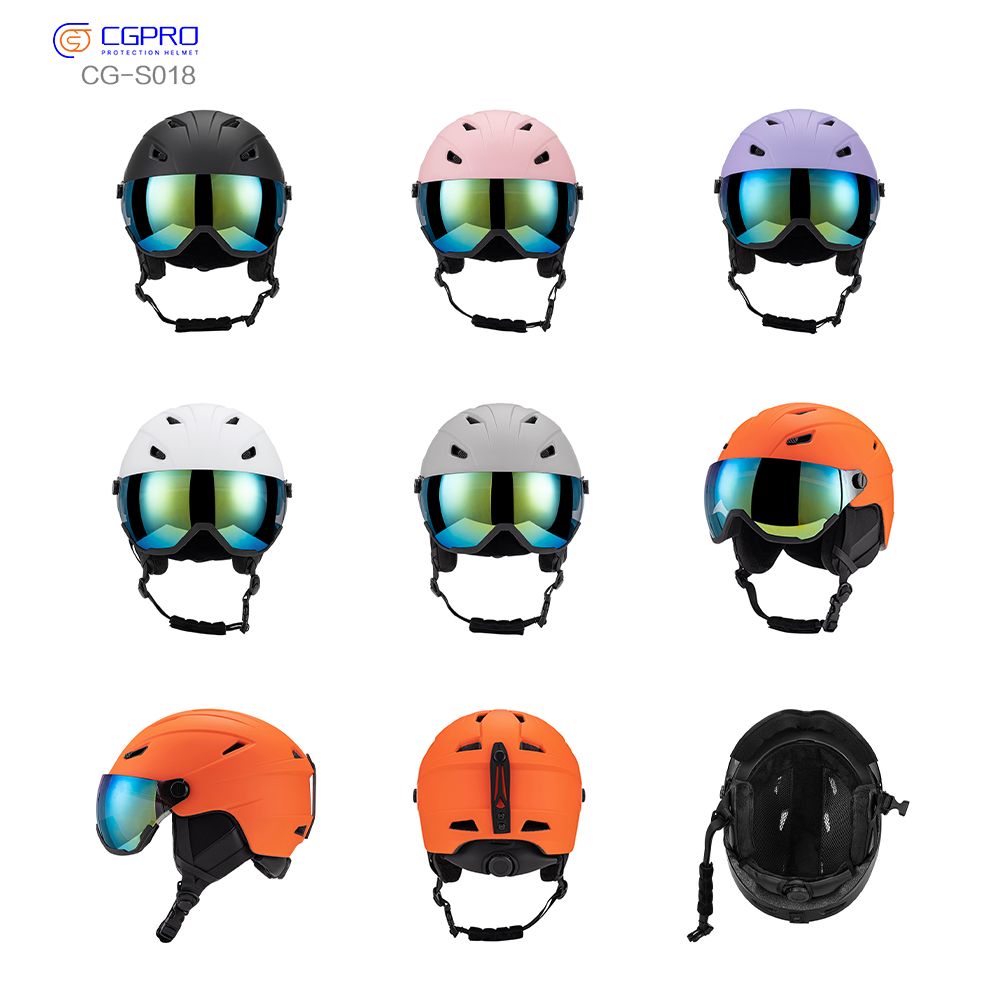 Winter Outdoor Activities Protective Gear Snow Ski Helmet with Goggle