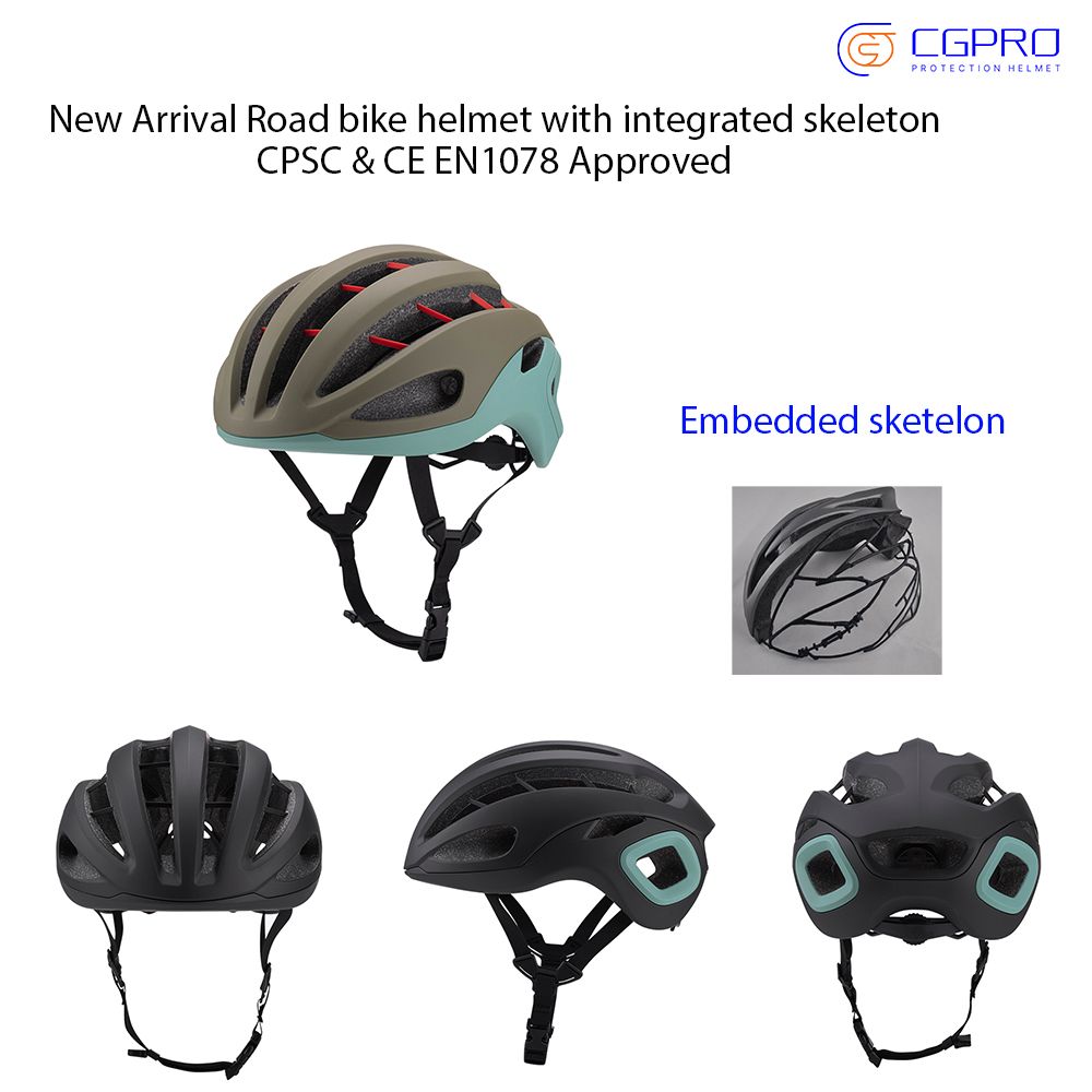 Newest Arrival Cpsc Certified High Level Strength Road Riding Helmet Bike Bicycle Helmet with Integrated Skeleton